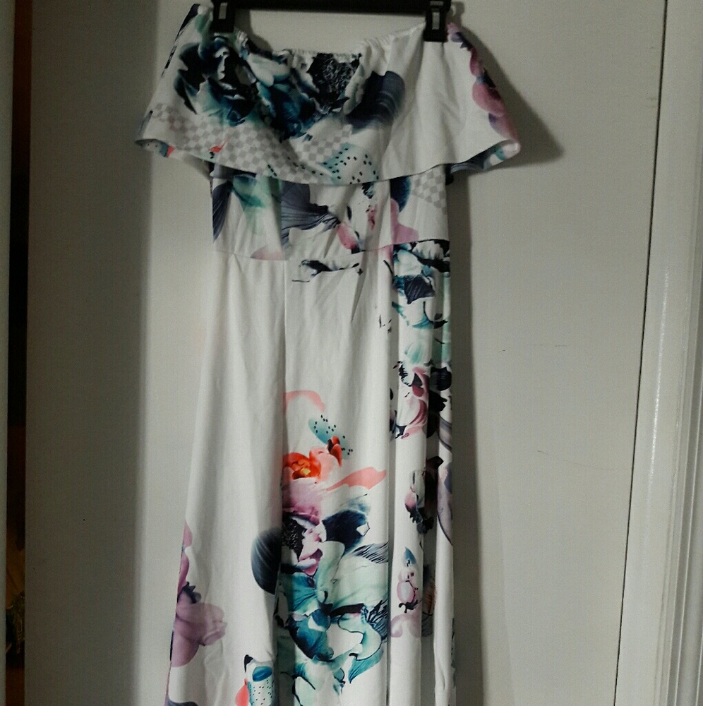 Floral off shoulder dress - Picture 2 of 4